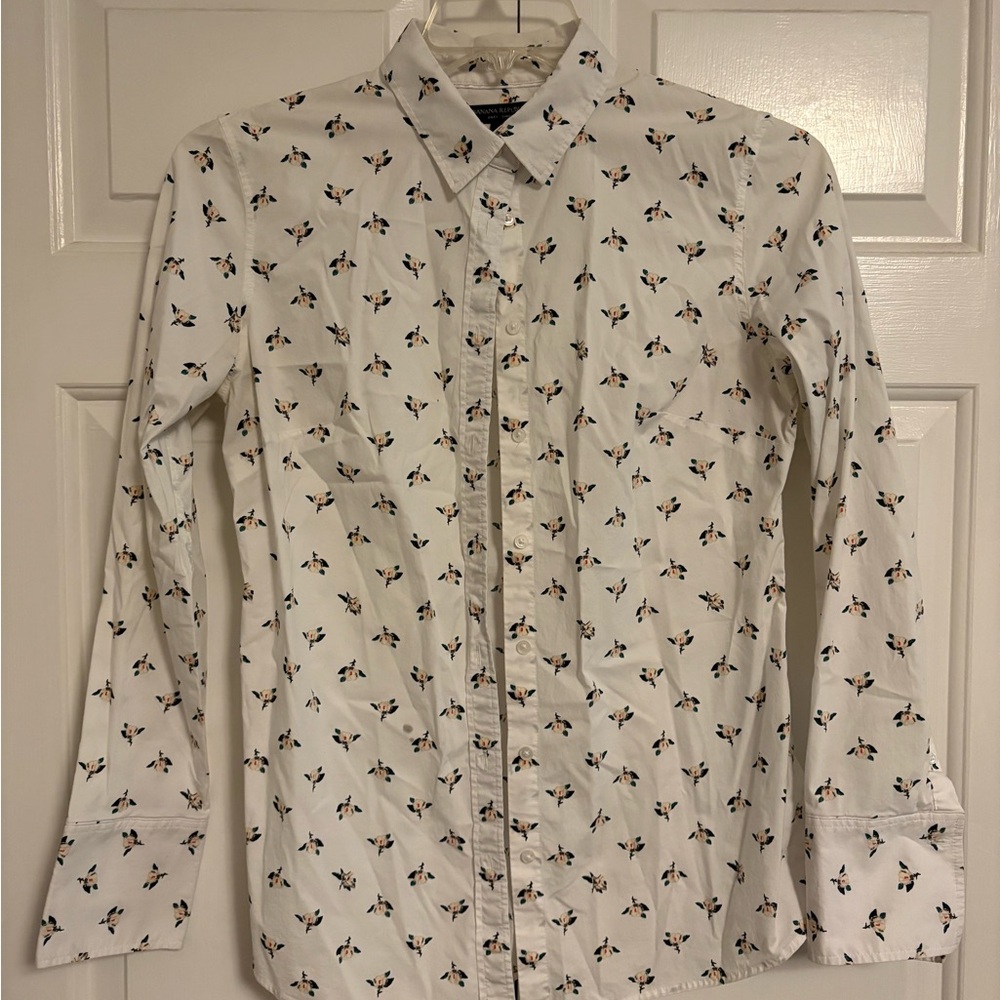 Banana Republic Floral Pattern Button Down